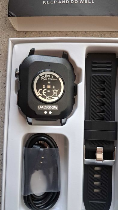 Smartwatch Daorkow Rugged Sport, model 2025, nou, sigilat.