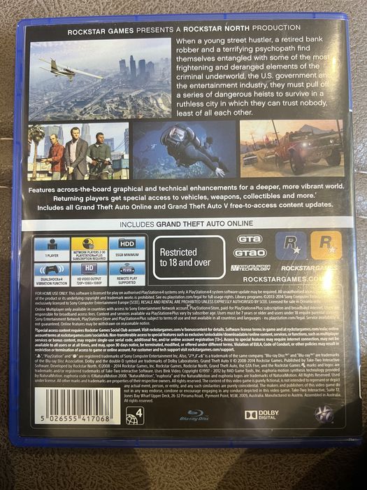 Disk PS4/5 GTA-5 Russkiy azvucha Disk PS3 Pes 2013 English