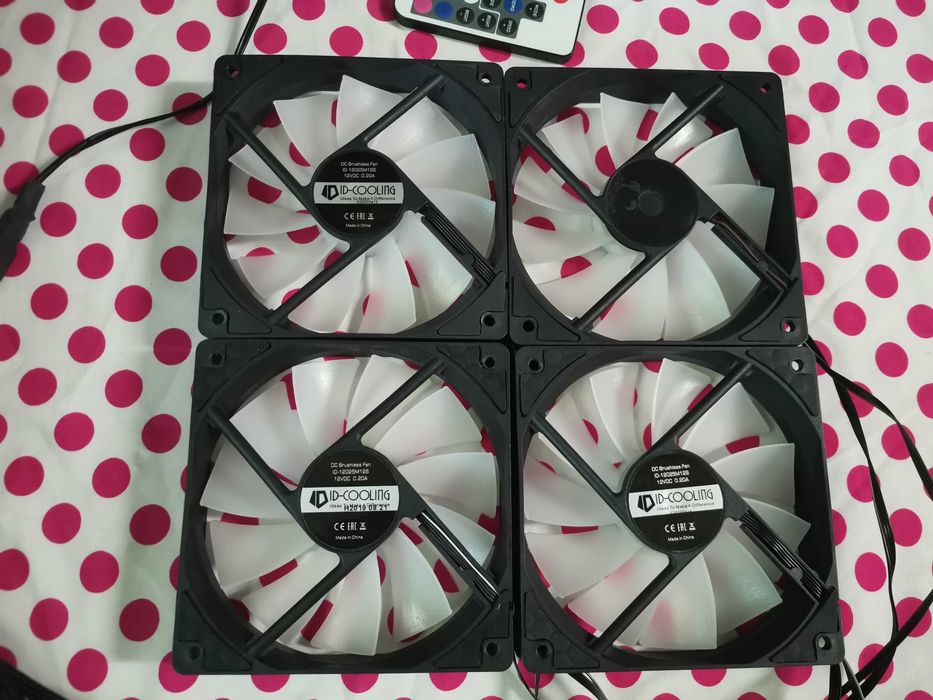 4 X Cooler Ventilator ID-Cooling 120 mm RGB.