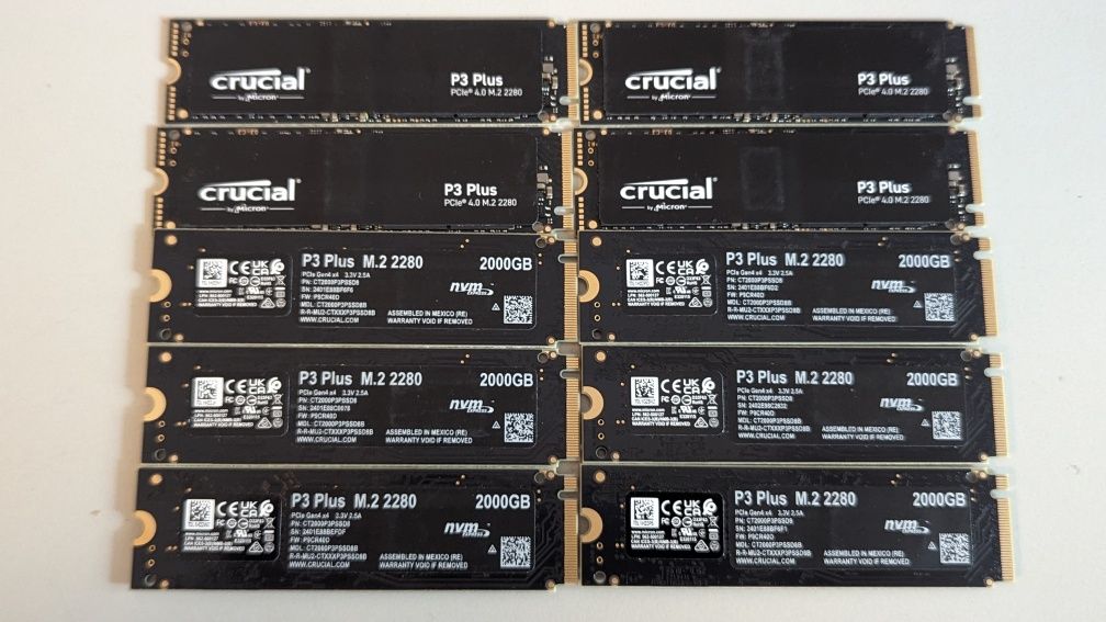 SSD Crucial P3 Plus 2 TB Gen 4 nou!