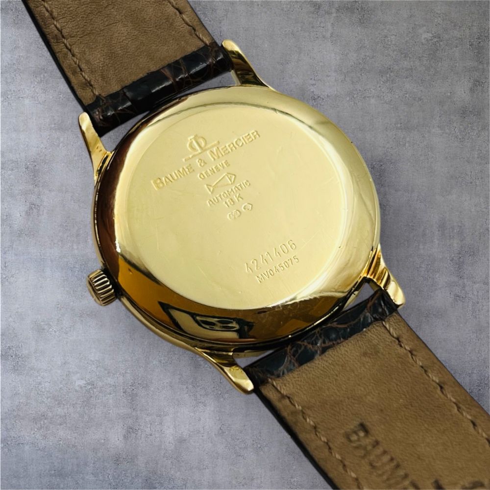 Baume & Mercier Classima automatic solid gold 18k мъжки дрес часовник