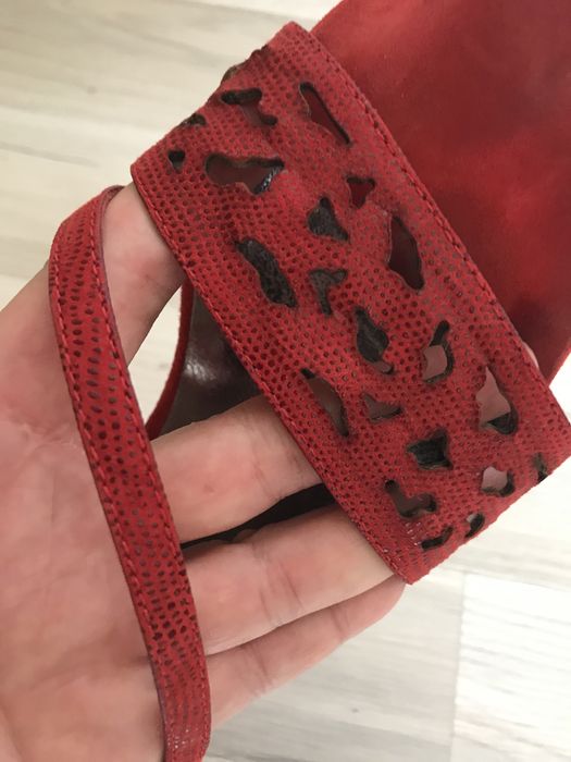 Sandale piele, 39, inaltime toc 8 cm