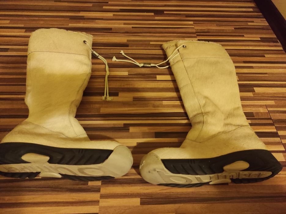 Cizme italiene de iarnă pana la genunchi Bumber din blana naturală