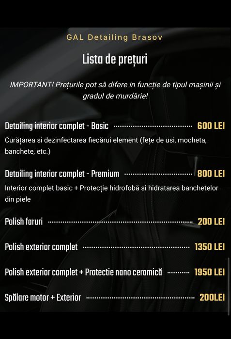 Detailing auto Brasov