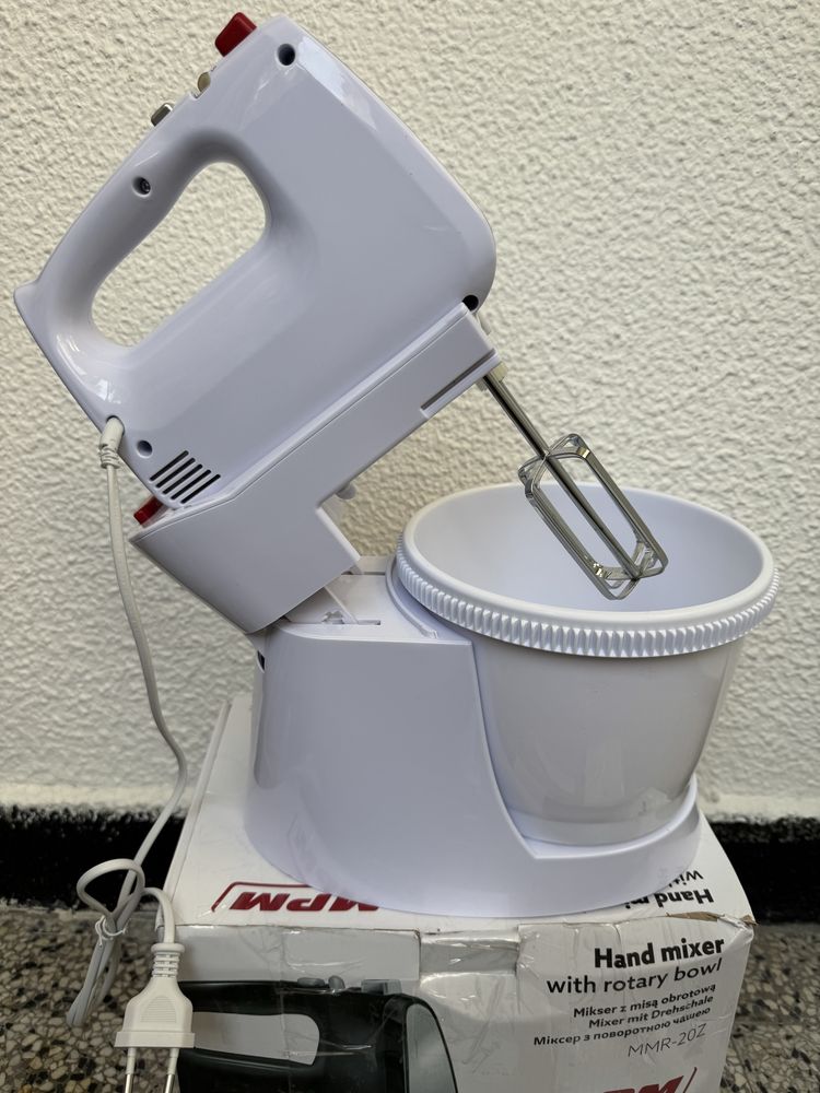 Планетарен Миксер с Въртяща се Купа - MPM MMR-20Z, 750W, 5 Скорости!