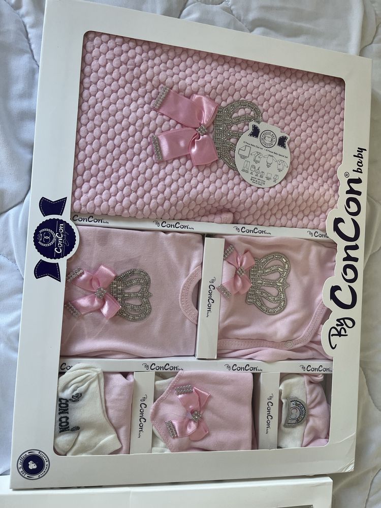 Set premium complet pentru nou-născuti "By ConCon Baby"