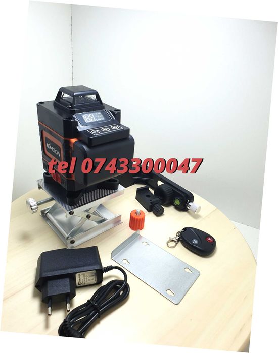 Reducere Nivela Raza Profesionala Laser 16 Lini 4d  360 Cu Autonivel