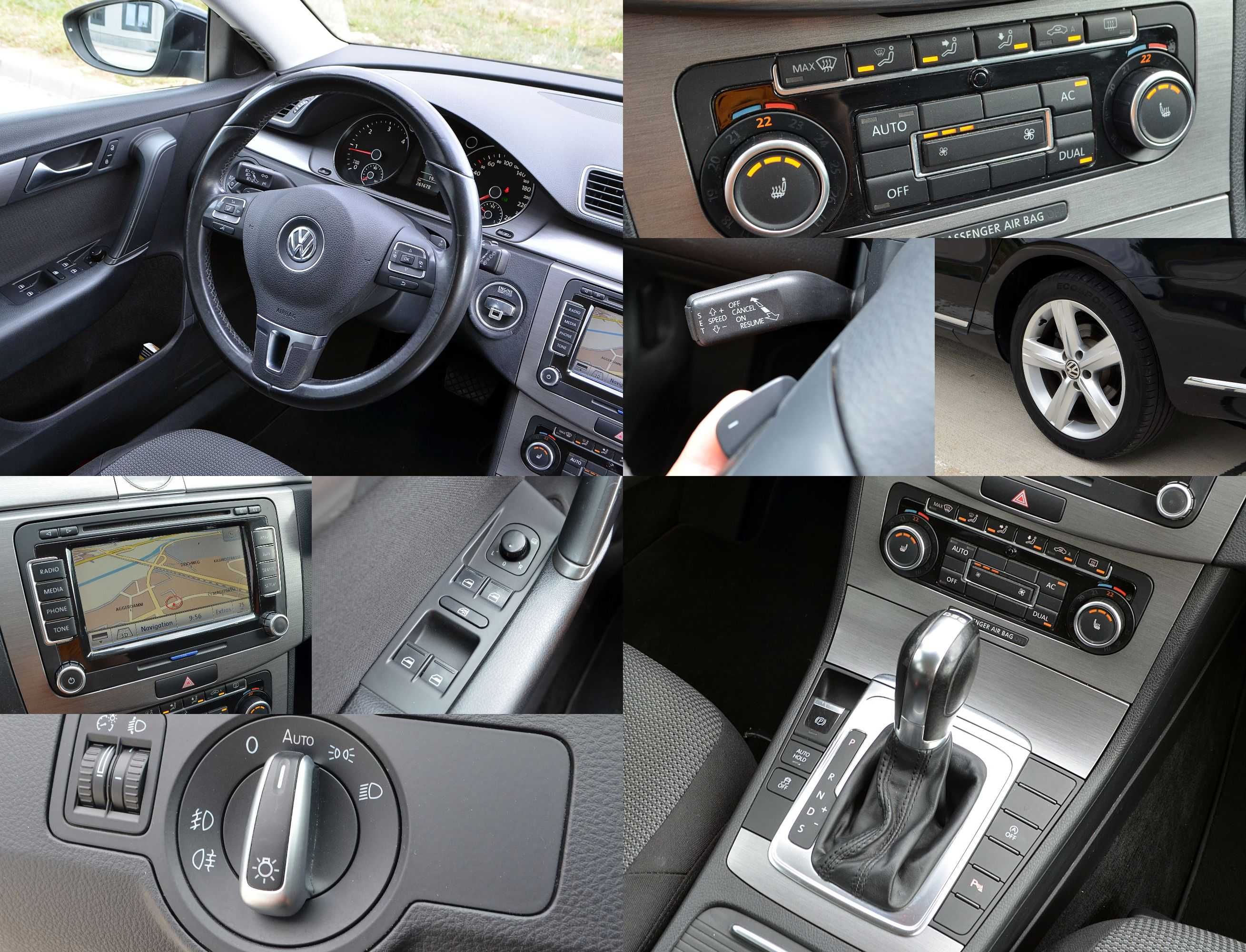 VW Passat B7 2.0tdi 140cp CFFB Cutie Automata DSG Clima Navy Incalzire