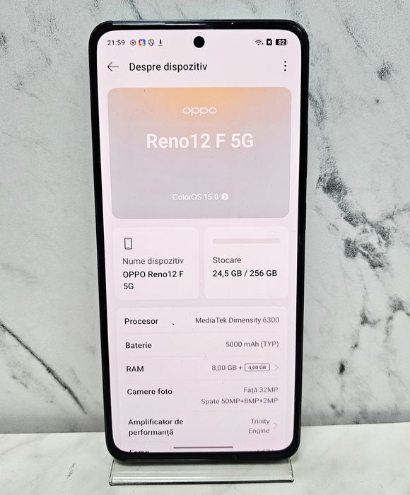 Oppo Reno 12F 5G 256 GB Zeus Amanet 64890