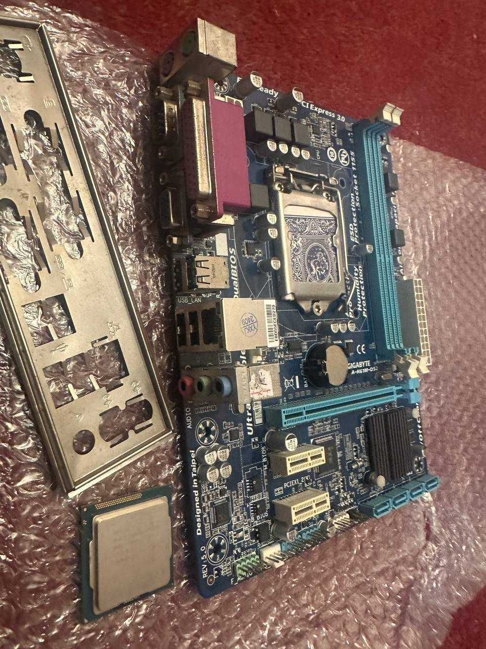 Игровой комплект Gigabyte H61 + e3 1230v2 ( I7 3770)