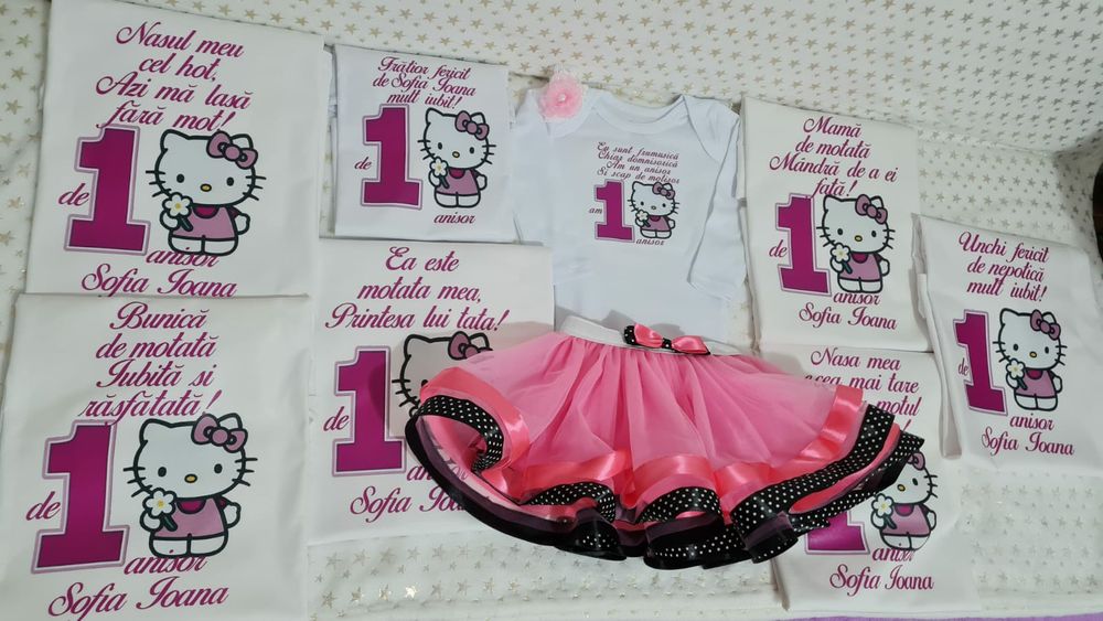 Trusou botez personalizat, tricouri imprimate ,prosoape brodate