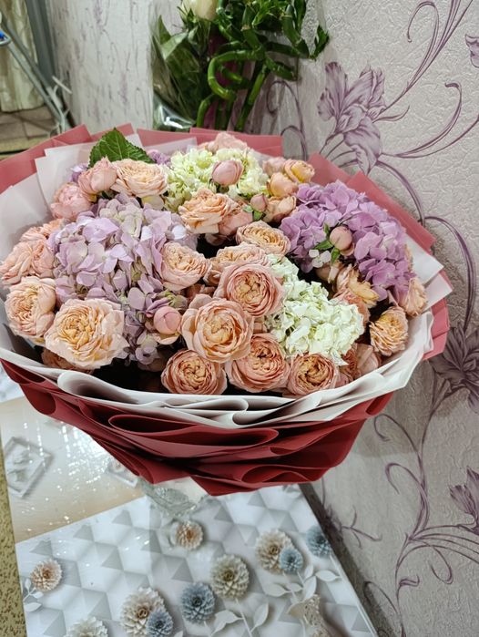 Букеты Гортензии