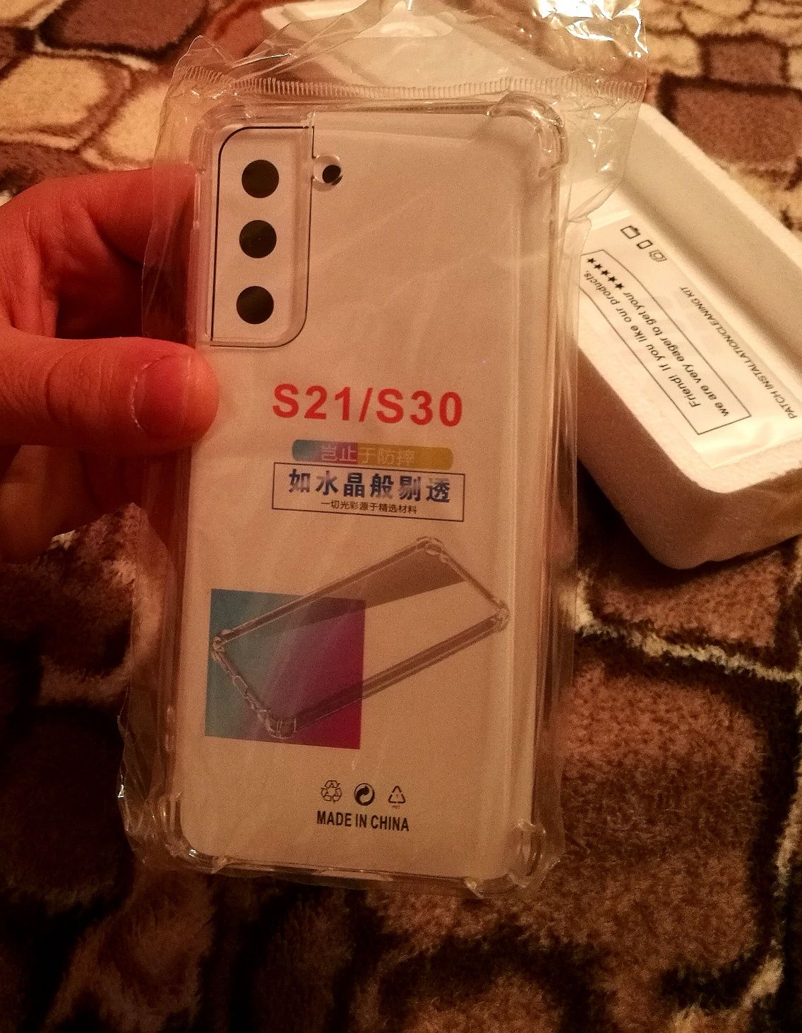 Husa silicon transparent Samsung s21 cu protecție la colturi