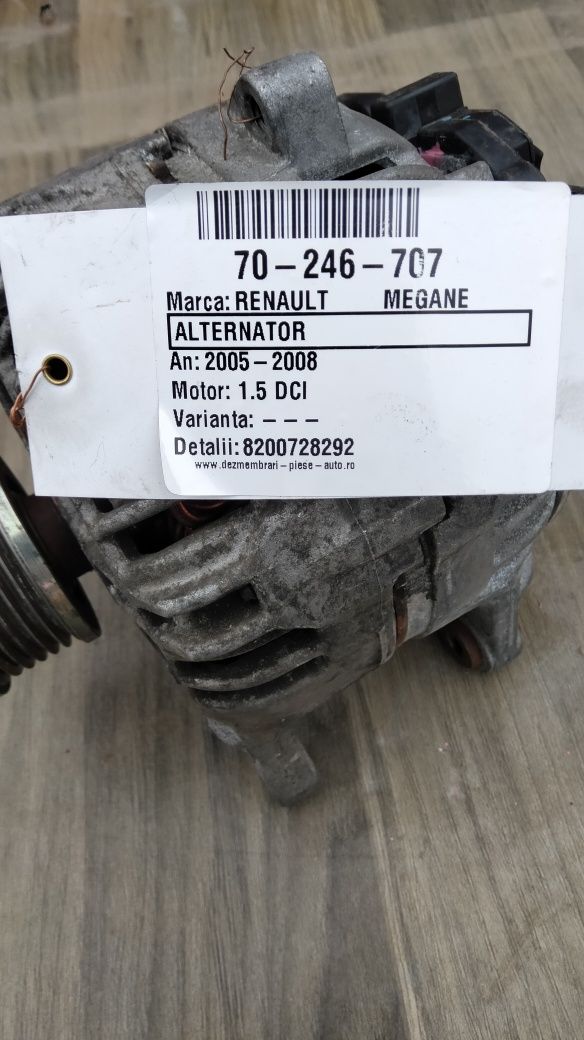 Alternator pentru Renault Megane 2