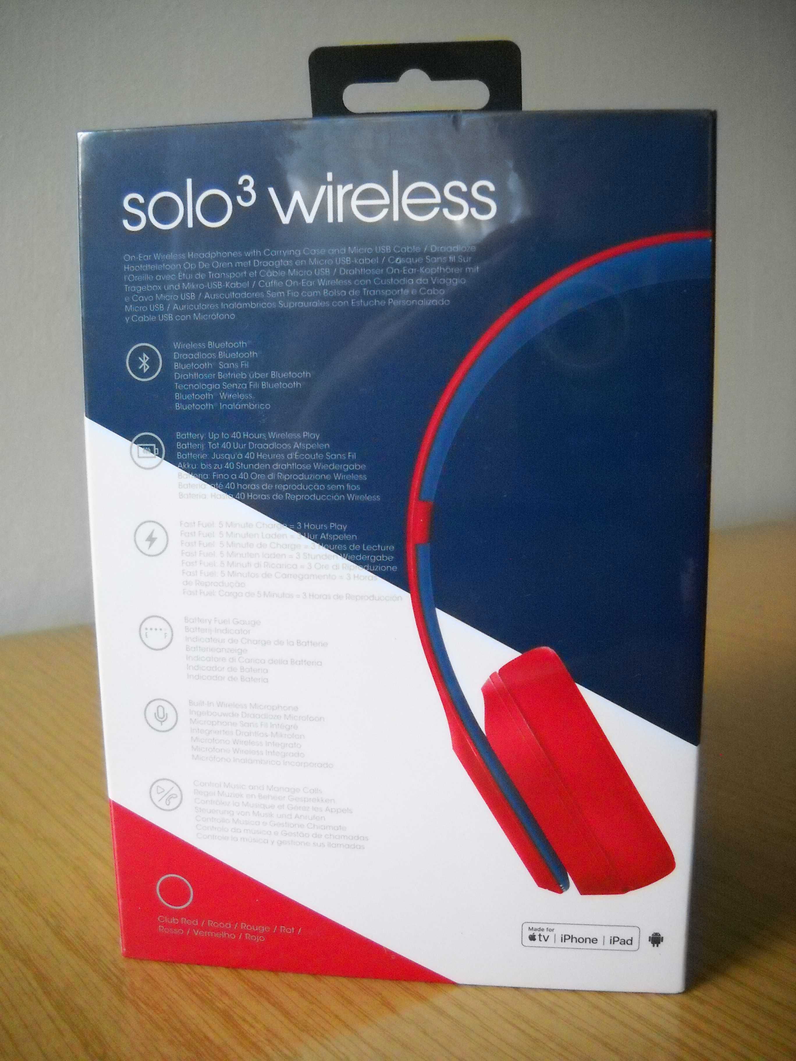 Продавам безжични стерео слушалки, с микрофон, Beats Solo3 Wireless