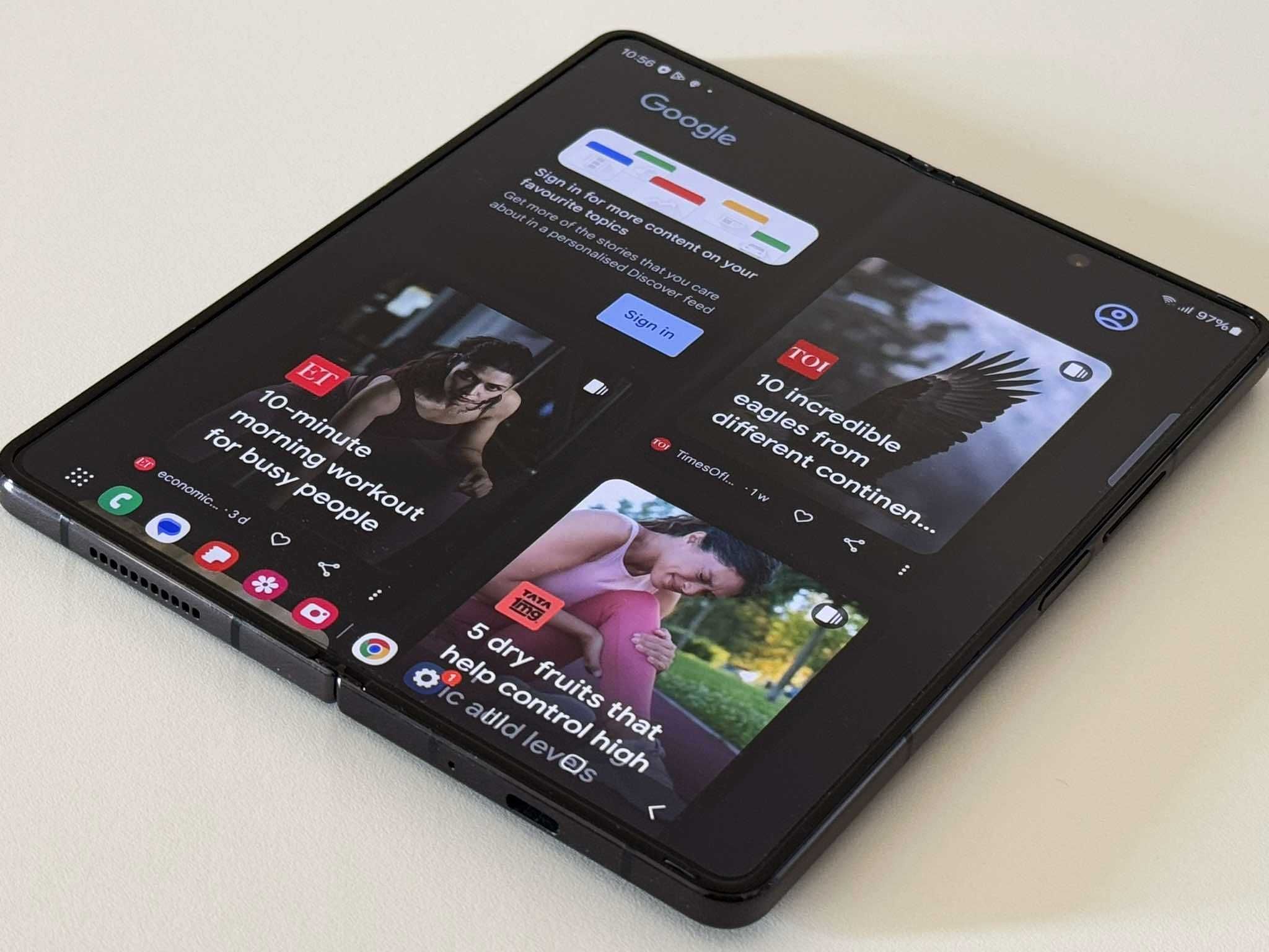 Като нов! Бартер! Galaxy Z Fold 4 Phantom Black (Черен)