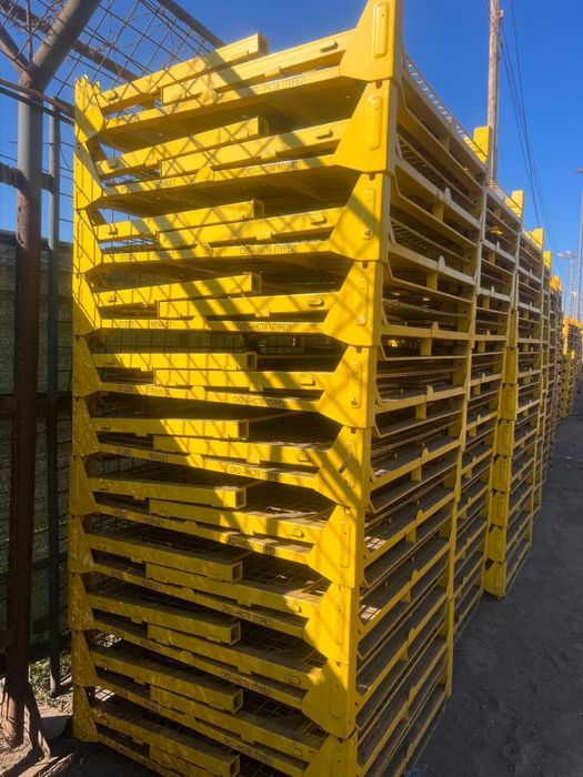 Box paleti pliabili metalici industriali