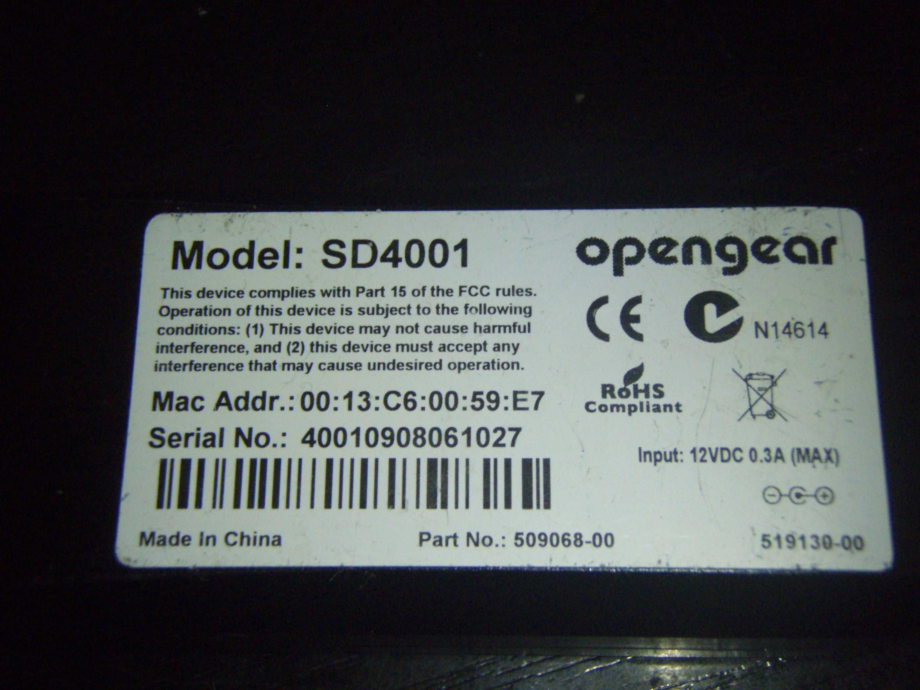 Adaptor port COM serial la retea Opengear SD 4001