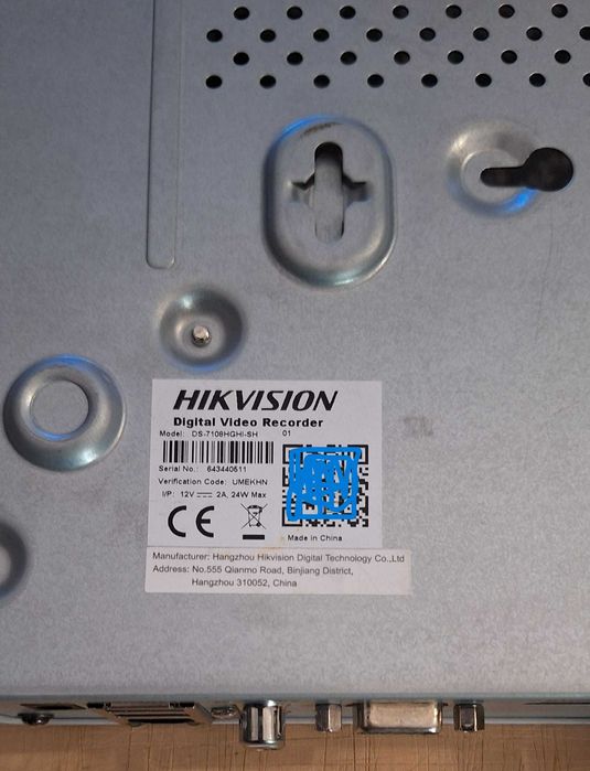 Vand DVR 8 canale Hikvision