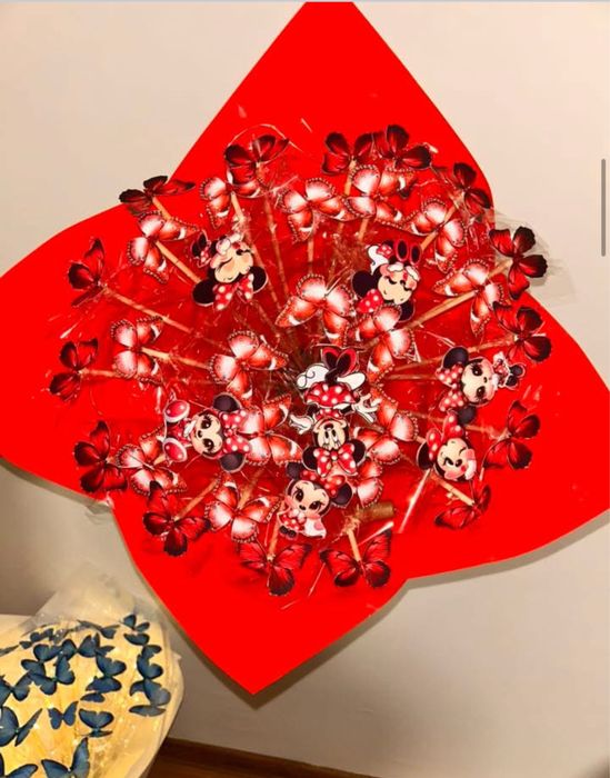 Buchet fluturi cu lumini LED - Handmade, decor deosebir lucrate manual