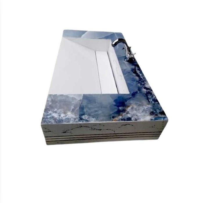 Lavoar 117 cm x 60 cm - Blue Marble Artisan – Armonie și Exclusivitate