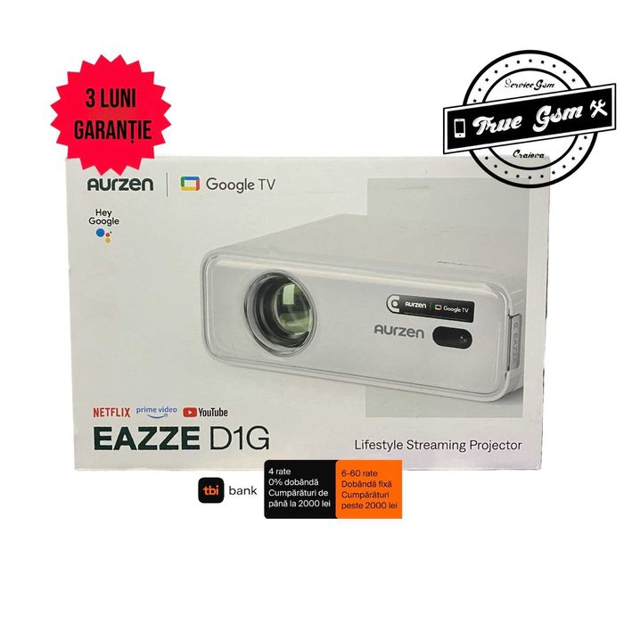 Videoproiector Inteligent Aurzen EAZZE D1G | TrueGSM