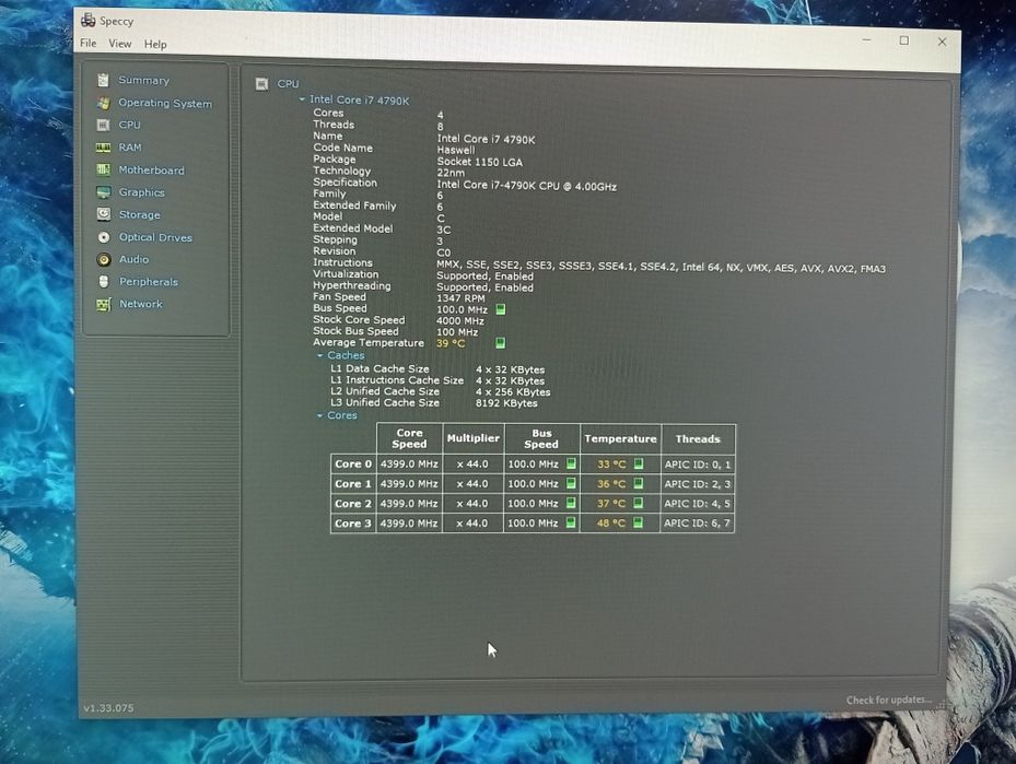 Процесор Intel Core i7 4790k