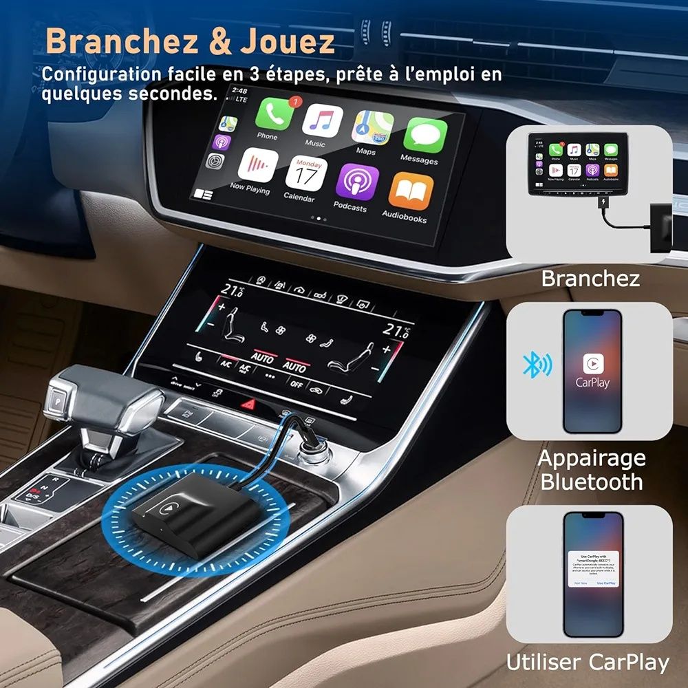 Wireless Carplay - iOs - doar iPhone