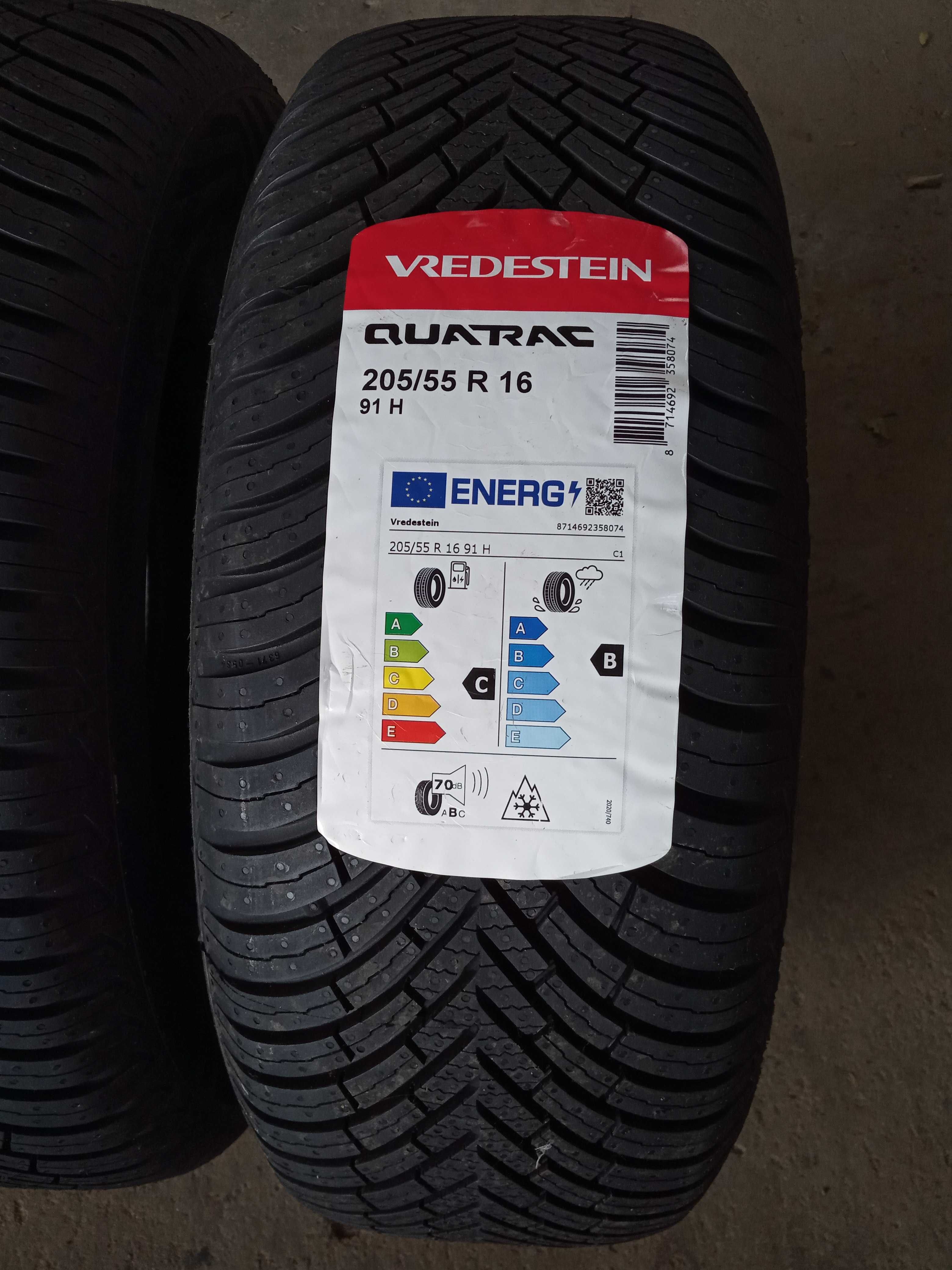 2 Нови всесезонни гуми 205/55R16 Vredestein Quatrac 91H M+S DOT4024