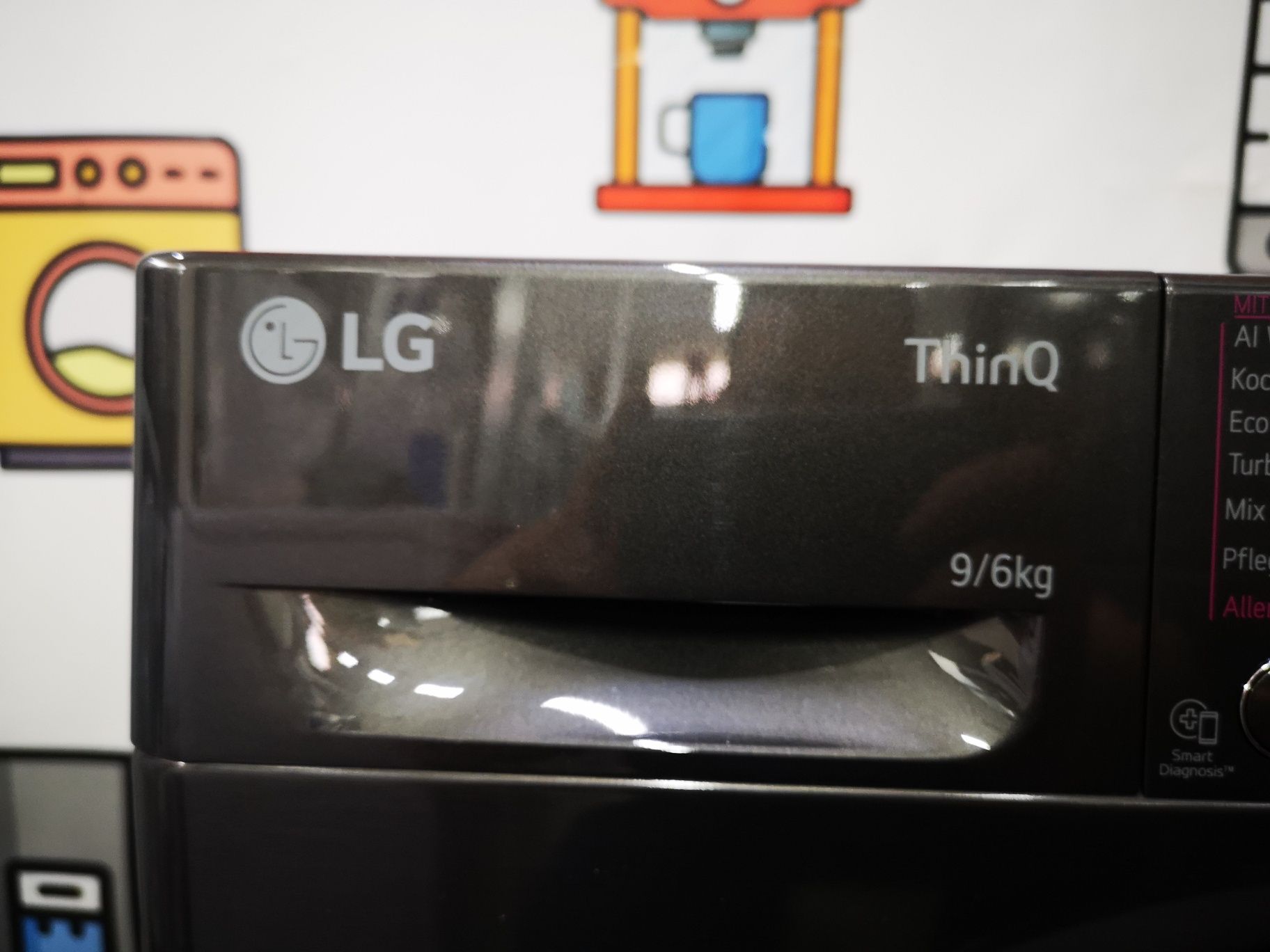 Mașina de spălat LG 9kg cu uscator import Germania Garanție AP100