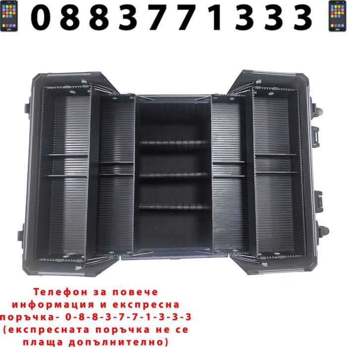 НЕМСКИ Професионален Куфар За Инструменти 250мм/360мм/226мм +ЛЕД ФЕНЕР