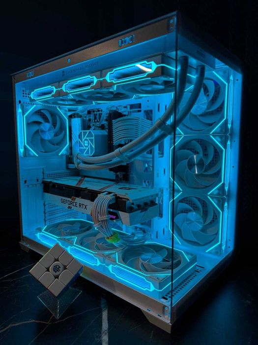 Белый Игровой Компьютер RYZEN 5 7500F RTX 3070 32 GB DDR5 6000 MHZ