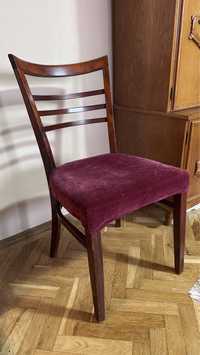 Set 3 scaune lemn tapitate