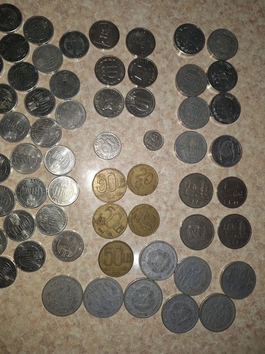Colecție rară de monede românești vechi – perioada 1966–2001