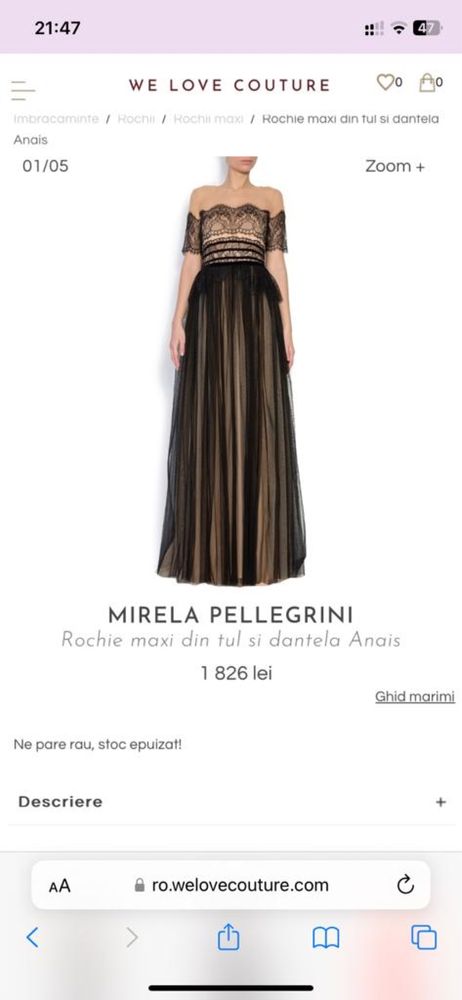 Rochie Mirela Pellegrini