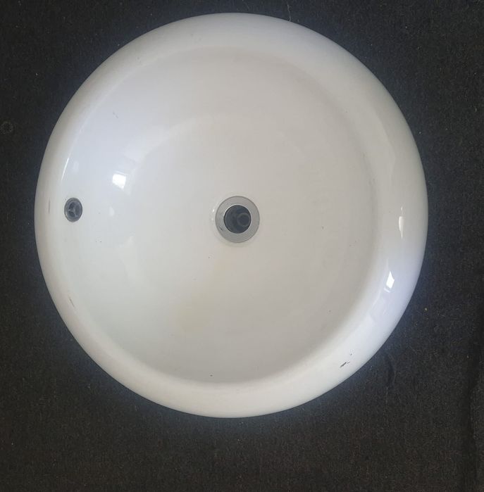 Lavoar ceramic tip bol cu preaplin, pentru blat – diametru 50 cm