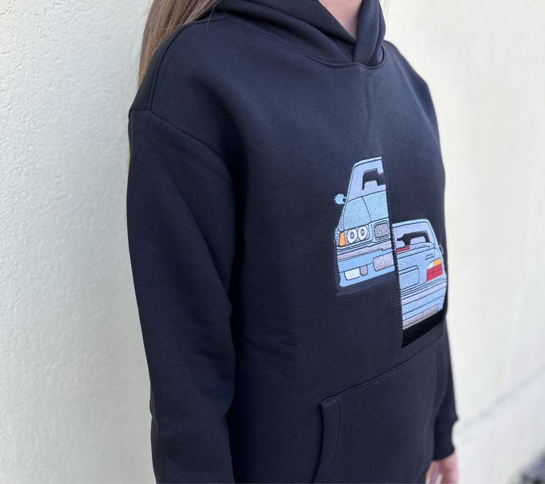 БМВ и Порше Маркови бродирани суичъри с качулка и без качулка