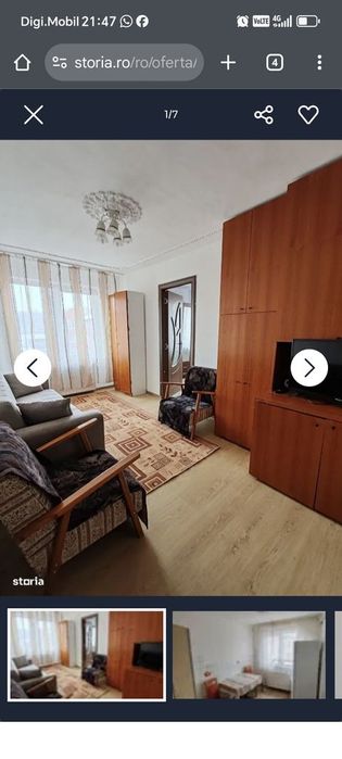 Închiriez ap 3 cam cf 3  180 euro