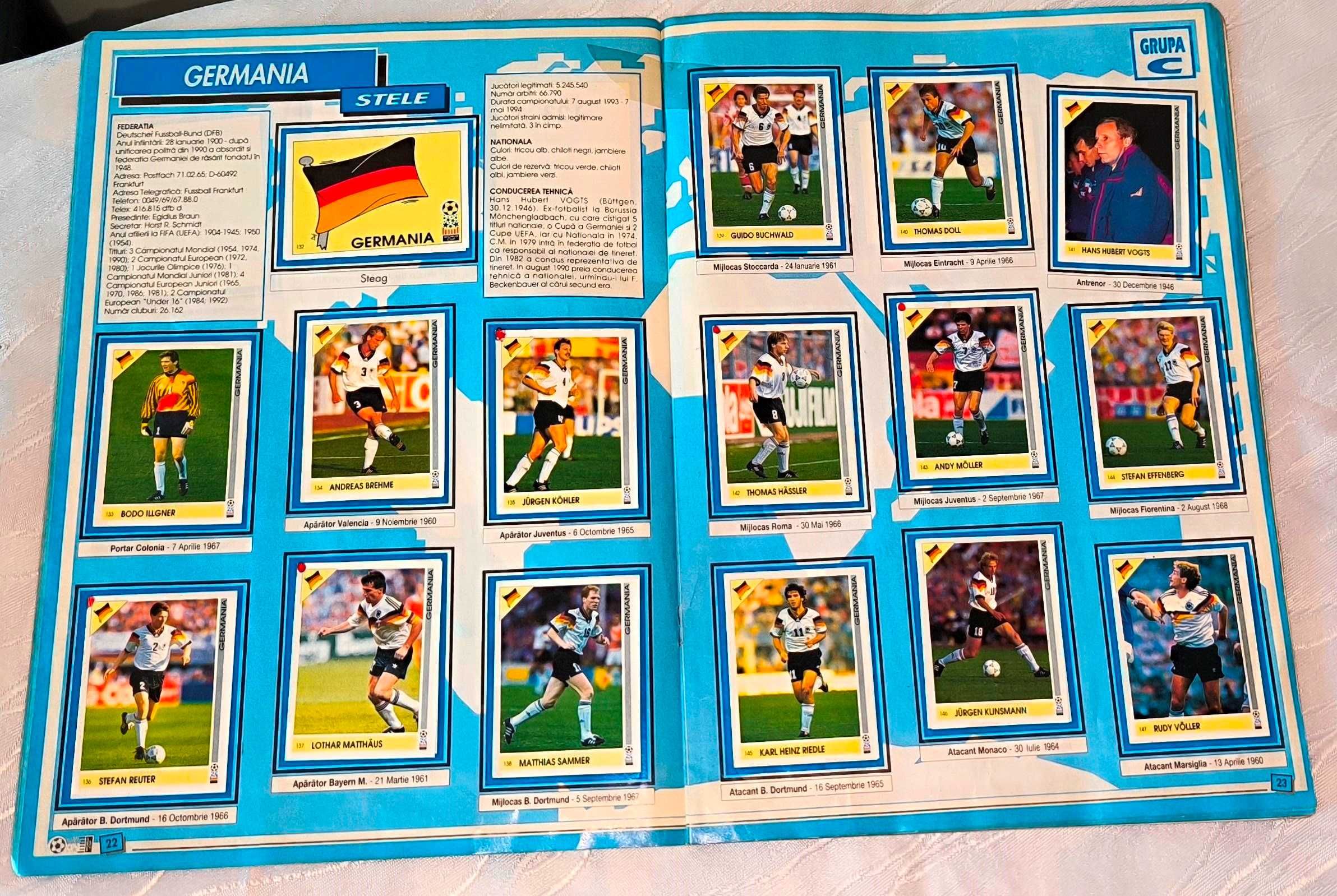 Foarte Rar! Campionatul Mondial De Fotbal Din Sua 1994, Album Complet