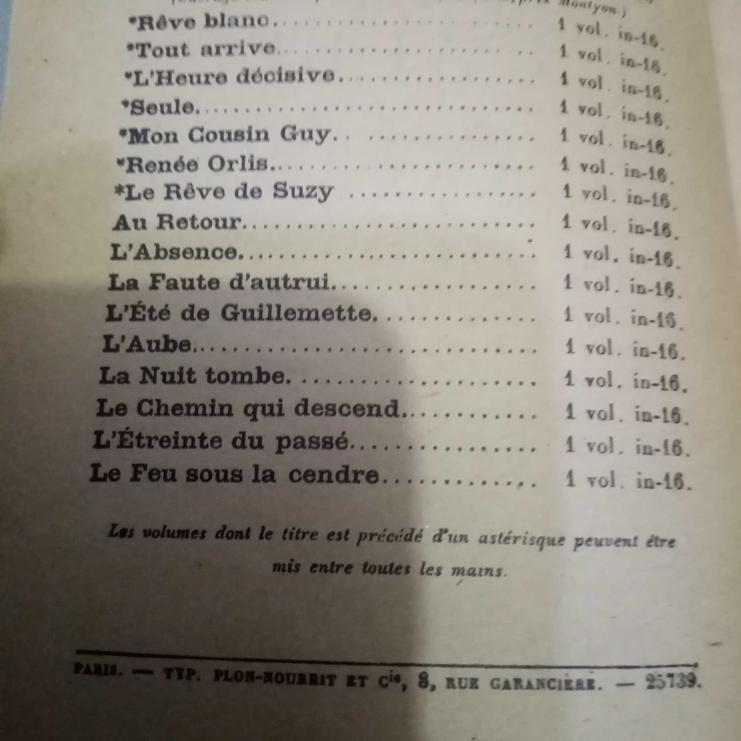 L'Aube -Henri Ardel- Edité par PLON, anul 1911 ,de colectie.