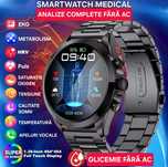 Smartwatch medical: GLICEMIE și INIMĂ: EKG/PPG. Tensiune. Temperatură