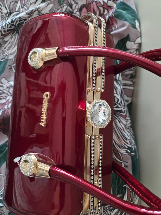 Нова Gallantry Paris червена лачена чанта