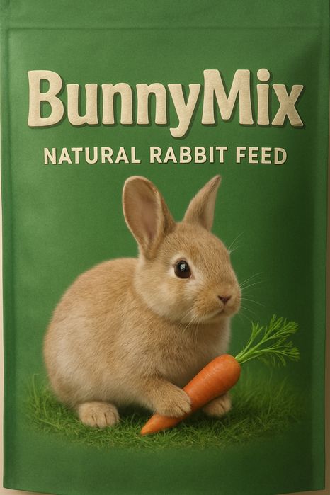 Корм для кроликов   1kg -100% натуральные ингредиенты