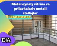 Прилавок витрина, стеклянная, metal oynaly vitrina va prilavkalar