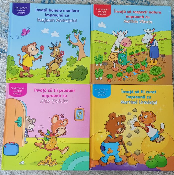 Set 4 carti "Sunt educat, mă port frumos!"