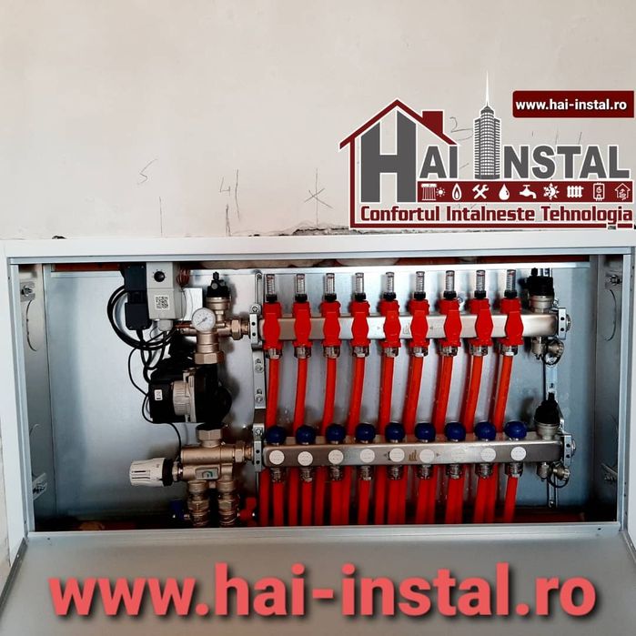 Incalzire in pardoseala sistem complet materiale si manopera instalare