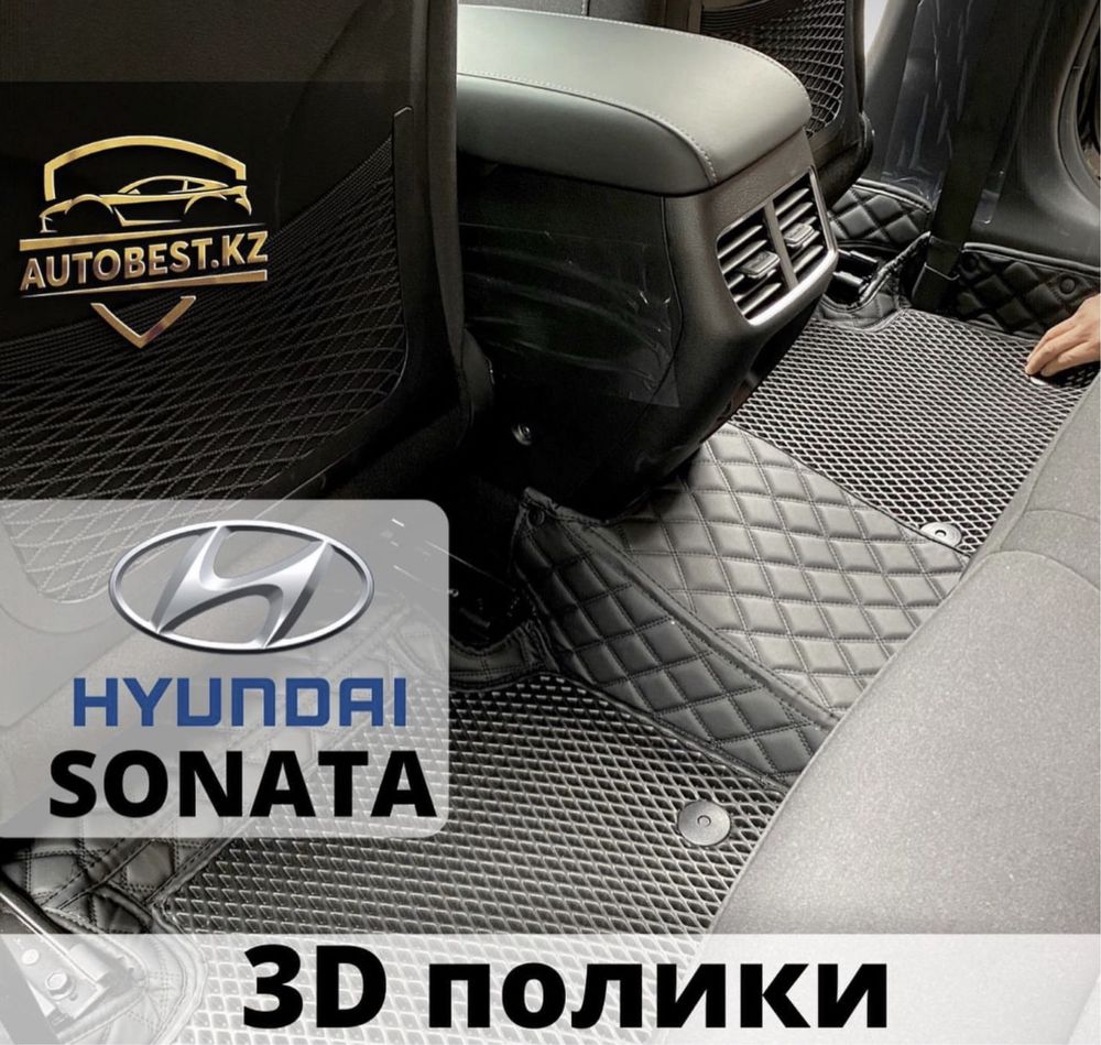 Sonata Hyundai 3д полики/3д полик/3д ковер/3д ковры/3д коврики
