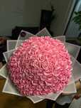 Buchet 101 trandafiri sapun roz