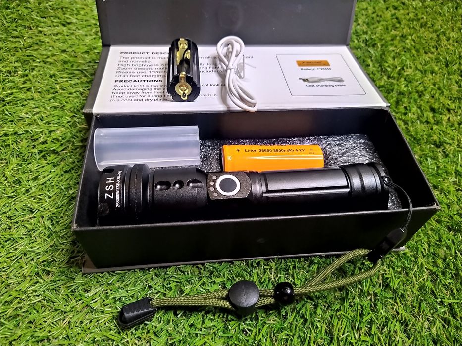 Lanterna cu Led XHP99 cu 9 nuclee,  Pescuit,  Vanatoare,  Camping