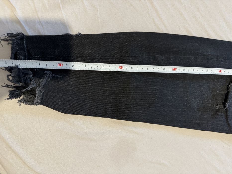 Blugi Zara 40 42 barbatesti negri cu rupturi